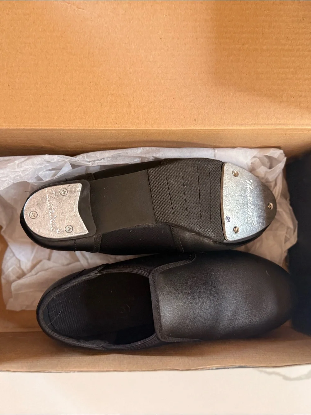 Kids’ Black Tap Shoes Slip-On